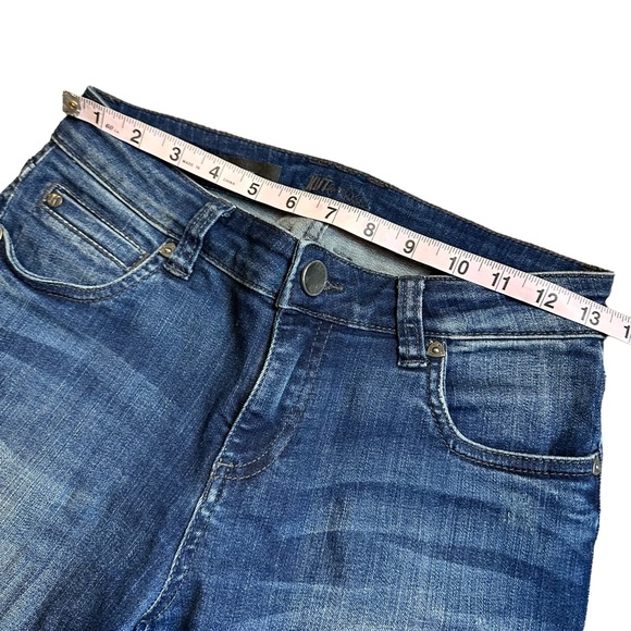 KUT FROM THE KLOTH Women’s Mia Toothpick Skinny in Distressed Medium Blue 2 - Picture 8 of 10